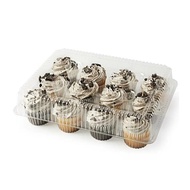 10pcs 12hole Plastic Cup Cake Containers (for 1oz cupcake)