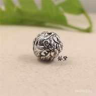 Round Beads DIY Red Rope Dragon and Phoenix Present Auspiciousness in a Grand Show3D Silver Dragon a