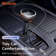 MCDODO CC4850 80W CAR CHARGER BUILT-IN 80CM RETRACTABLE CABLE