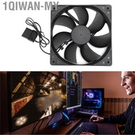 1qiwan-my 120mm Case Fan  3000RPM Cooling 2Pin PWM PC Fans Computer Cooler 120x120x25mm 12V 0.5A Bal