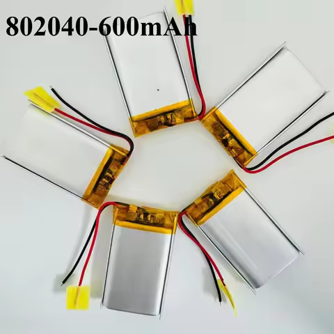 3.7V 600mAh 802040 Polymer Lithium Battery Charging Night Light Bluetooth Speaker MP3/MP4 Player