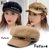 FUTURE Vintage Beret Hat, Soft Adjustable Newsboy Hat, Fashion Beret Painter Cap Autumn Winter Woole