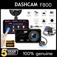 Dashcam FH800TP 1296P ระบบสัมผัส Car Camสองเลน Dash Cam Vehicle Video Full HD