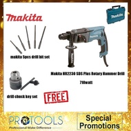 MAKITA HR2230 22mm SDS-PLUS Bits Rotary Hammer With 5pcs Set + Drill Chuck