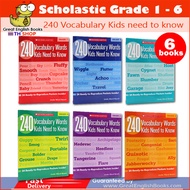 (In stock) สินค้าพร้อมส่ง แบบฝึกหัดคำศัพท์ภาษาอังกฤษที่เด็กๆควรรู้ Scholastic 240 Vocabulary Words K