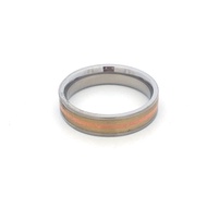 I407 3TONE TITANIUM RING 4.45MM, 2.5G