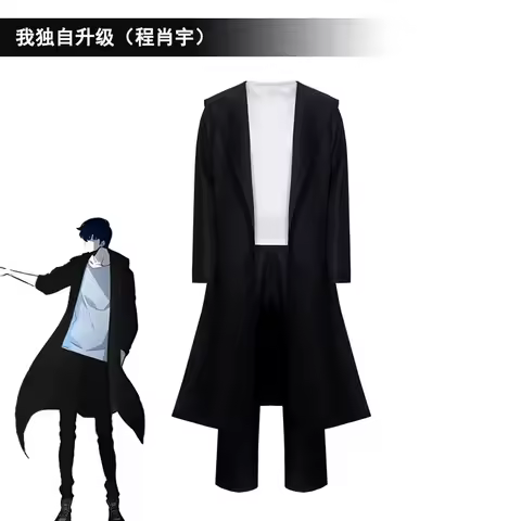 2025 Anime Knight Killer Sung Jin-woo Solo Sung Jinwoo Leveling Cosplay Costume Wig Shun Mizushino T