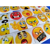 Sticker Emoji Latex Print Sticker Emoji Waterproof