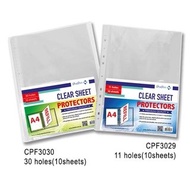 A4 Clear Sheet Protectors (11 Holes / 30 holes) 10 sheets