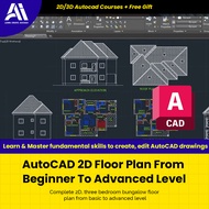 Video Course - AutoCAD 2D Floor Plan From Beginner To Advanced Level | Learn Autocad 2025 | Autocad 