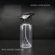 BOTOL 500ML CLEAR NATURAL KISPRAY / BOTOL PLASTIK 500ML SPRAY KISPRAY