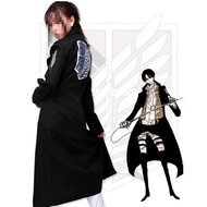 Shingeki no Kyojin Levi Rivaille Jacket Cloak Adult Halloween cosplay costume Attack on Titan Windbr