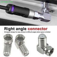 JEREMY Adapter 90 Degree 5Pcs/set Right Angle RF F Male to F Female TV Male Plug TV Aerial