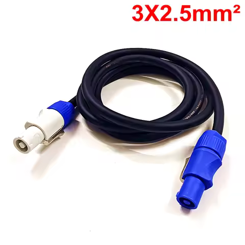 0.5m~12m 3X2.5mm² Copper Core AC 2.5SQ PowerCon Power Cable AC 20A PowerCon Input to PowerCon Output