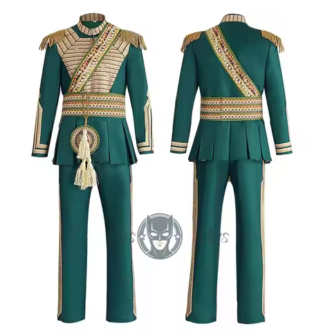 Movie Season 2 Prince Fiyero Cosplay Costume Green Uniform Halloween Carnival Party Clothing