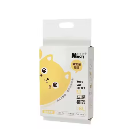 Cat Litter 6L Probiotic Deodorizing Cat Litter for Adult Cats and Kittens Low Vacuum Suction Flushab