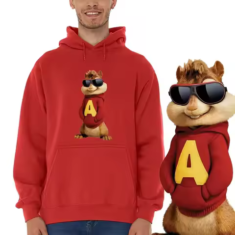 The new women's hoodie Alvin and chipmunk fashion casual sportswear hoodie Alvin Chipmunk Halloween 