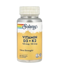 Solaray 維生素D3 + K2 120粒