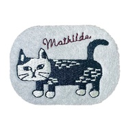 Kusuguru Japan 胸針 別針 日本相良刺繡 Maltida系列 灰色