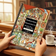 Tilado 9.0 Miniature Scene 3D Stickers Collection Book, Perfect for Anime Crafts & Hand Accounts