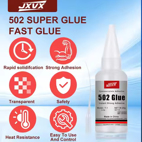 LOOLIFL 502 3 Second Instant Glue Cyanoacrylate Adhesive Leather Rubber Wood Metal Super Adhesive