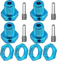Share Goo Aluminum Wheel Hubs 17mm Hex Nuts Threadlock Compatible with Traxxas E-Revo E-Maxx Revo 3.