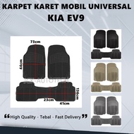 Kia Ev9 2-row universal Car Rubber Carpet