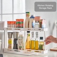 Spice Organiser Rack Multi-function Rotating Storage Shelf Slide Kitchen Cabinet Cupboard Organiser Kitchen Storage Rack