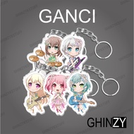 GANTUNGAN Acrylic Anime Ganci Keychain Bang Dream Pastel Pallette Series 1 Chisato Aya Ghinzykstuff
