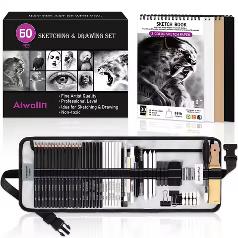 14/18/46/60/75/126 pcs Drawing Sketching Coloring Set Drawing Pencils & Sketching Kit Art Tool Kit P