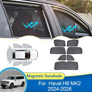 Car Window Shades For Haval H9 MK2 2024 2025 2026 Sunshade Shading Window Windshield Magnetic Curtai
