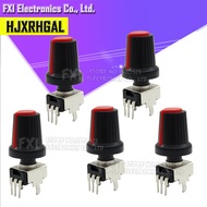 5Set=10PCS Vertical 1K ~ 500K Ohm Adjustable Resistor  3pin Seal Potentiometer for Arduino with knob