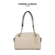 Pierre Cardin Women Plaid Embossed Shoulder Bag