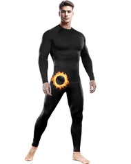 DRSKIN Men's Thermal Compression Shirts or Set Fleece Lined Base Layers Underwear Top & Bottom Sport