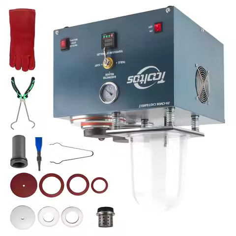 JH-CM06 Multifunctional 2L Wax Melting Silver Gold Vacuum Casting Machine Digital Gold Melting Furna