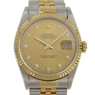 ROLEX 勞力士 Datejust 男士自動手錶 10PD 16233G S 系列