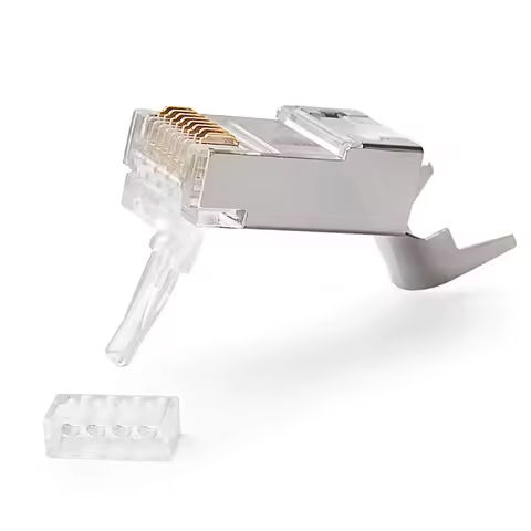10/50/100pcs RJ45 Connector Cat6a Cat7 RJ45 plug shielded FTP 8P8C Network Crimp Connectors