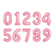 Balloon number 70cm pink