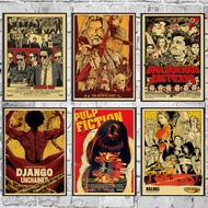 Quentin Tarantino's Movie Pulp Fiction/Django Unchained Retro Poster kraft paper Vintage Poster Prin