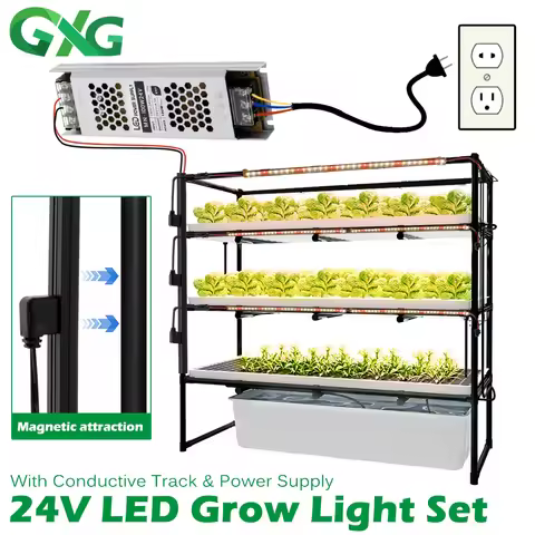 LED Grow Bar Light Set 24V 7W Plant Light Tubes Full Spectrum Phytolamp for Indoor Flower Seeds Gree