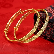 New Style Widened Oval Gold-Plated Bracelet Wedding Bracelet Euro Coin Bracelet Gold-Plated Jewelry 