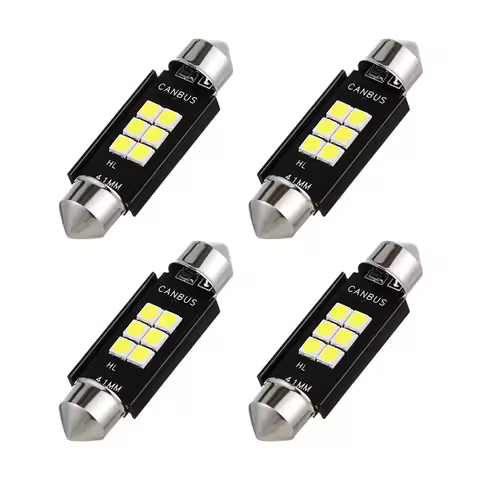 4Pcs Festoon C5W C10W LED CANBUS 31 36 39 41 mm bulb 6 SMD 3030 LED Reading lamp car Interior Light 