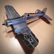F4U Corsair Airplane Metal 3D Model (unassembled)