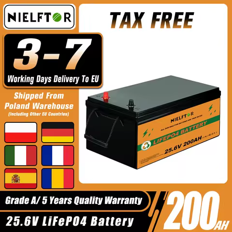 24V 200Ah LiFePO4 Battery 12V 24V 48V 100Ah 200Ah 300Ah Lithium Battery Built-in BMS for Home Energy