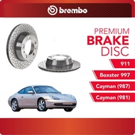 BREMBO Drilled Rear Discs (2pcs) - Compatible with Porsche 911, Boxter 997,Cayman'10 (987),Cayman'14