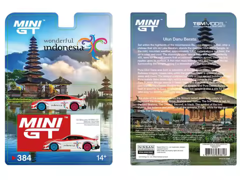 TSM MINI GT 1:64 #384 MJ Nissan GT-R LBWK 35GT-RR indonesia exclusive Die-cast Car Model Toys Gift