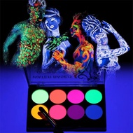 8 Colors Luminiscent Paint Face Body Art Paint UV Glow Fluorescent Glowing Halloween Party Fancy Dre