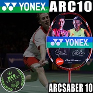 YONEX尤尼克斯，Badminton racket, full carbon racket, ARC 10, red black white, ArcSaber 10