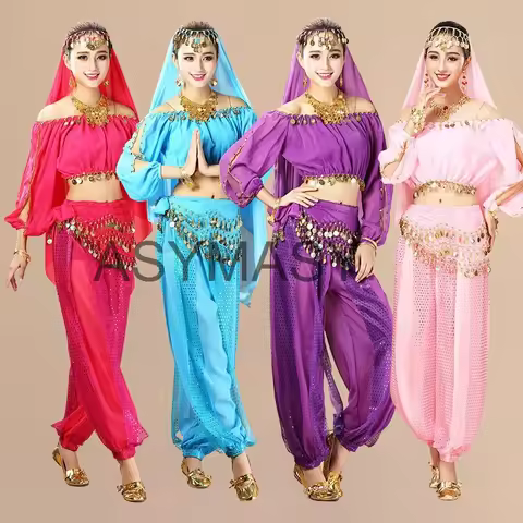 pink Bellydance adult Belly Dance Costumes for Women Belly Dancing Set Girls Bollywood Indian Perfor