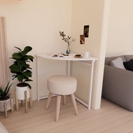 Looms โต๊ะเข้ามุม รุ่น MARGIE-D สีขาว (80x60x71.5 ซม.)
